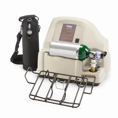 Invacare HomeFill System Kit - Compressor, Ready-Rack, 2 Cylinders and Shoulder Bag. - Senior.com Oxygen HomeFill Systems